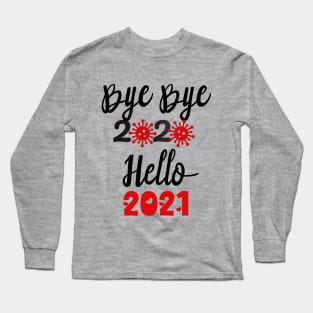 Hello 2021, Happy New Year 2021 Christmas, Merry Christmas Long Sleeve T-Shirt